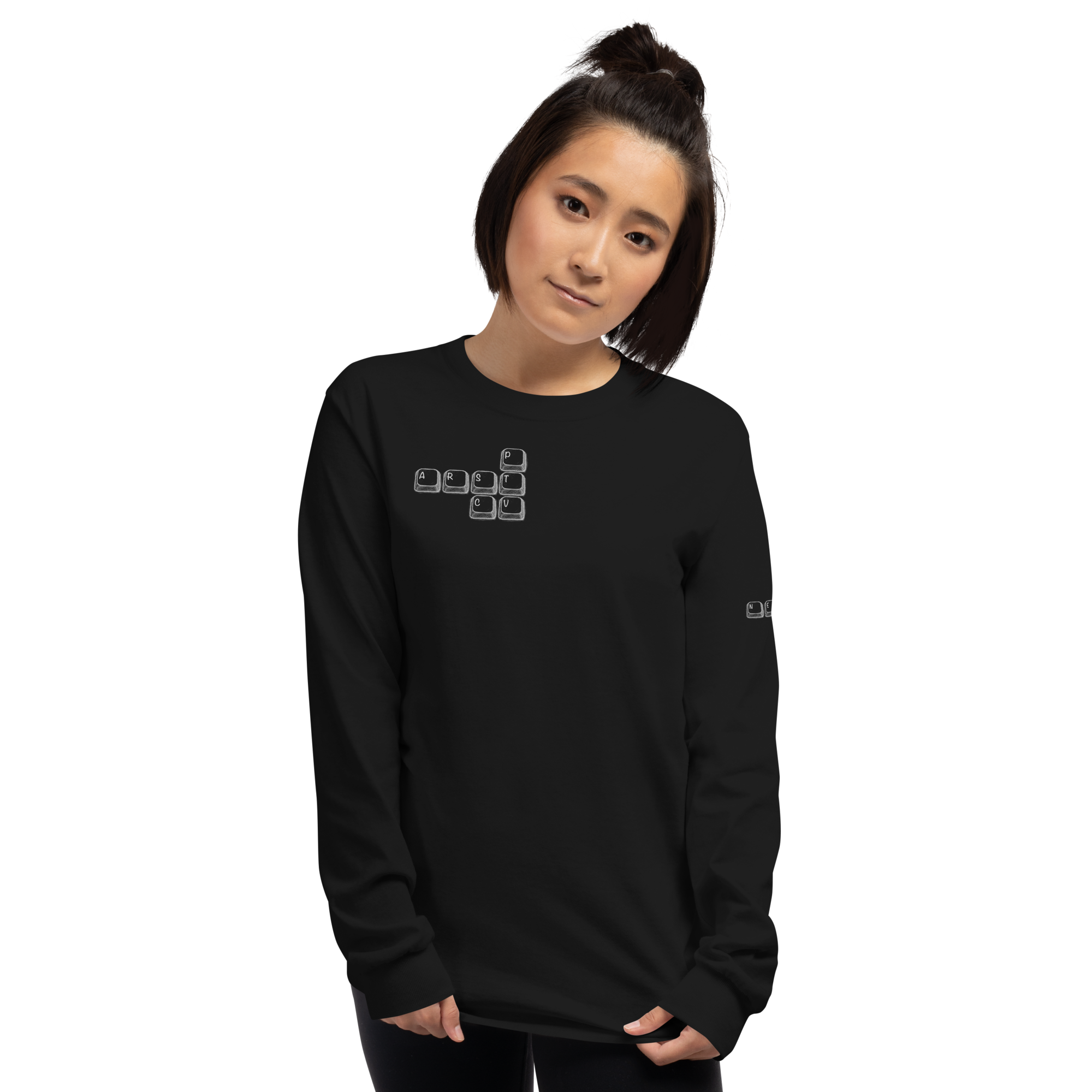 Colemak SplitKey Long Sleeve T - Image 2